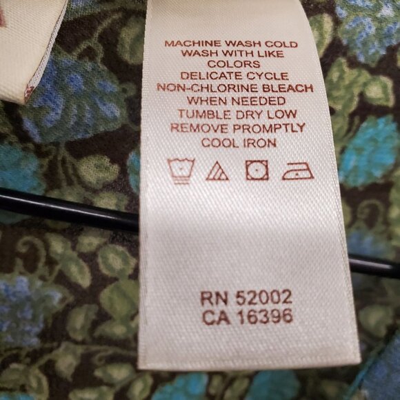 Vintage Emma James  YZZA Ruffled V Neckline Blouse - Picture 10 of 11